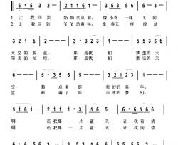 还我那一片蓝天简谱-郭万里词/姜卫东曲
