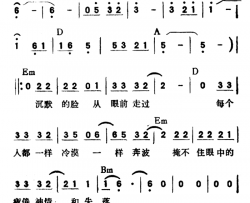 别说我冷漠简谱-带和弦