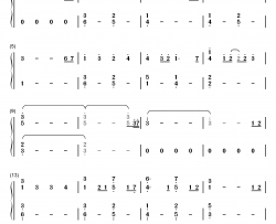 你与我相似钢琴简谱-数字双手-See-Saw