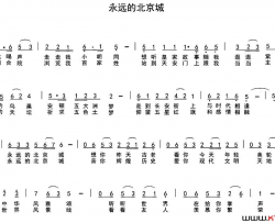 永远的北京城简谱