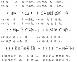 中国梦 中国情简谱