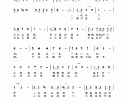 月亮河边的孩子简谱-张琪演唱-李肖波/安建华词曲