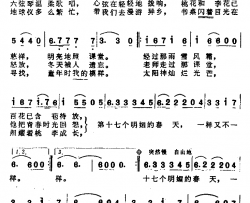 [前苏联]第十七个春天简谱