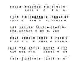 桂花儿绽放黄艳艳简谱-紫衣演唱-贾累军/黄清林词曲