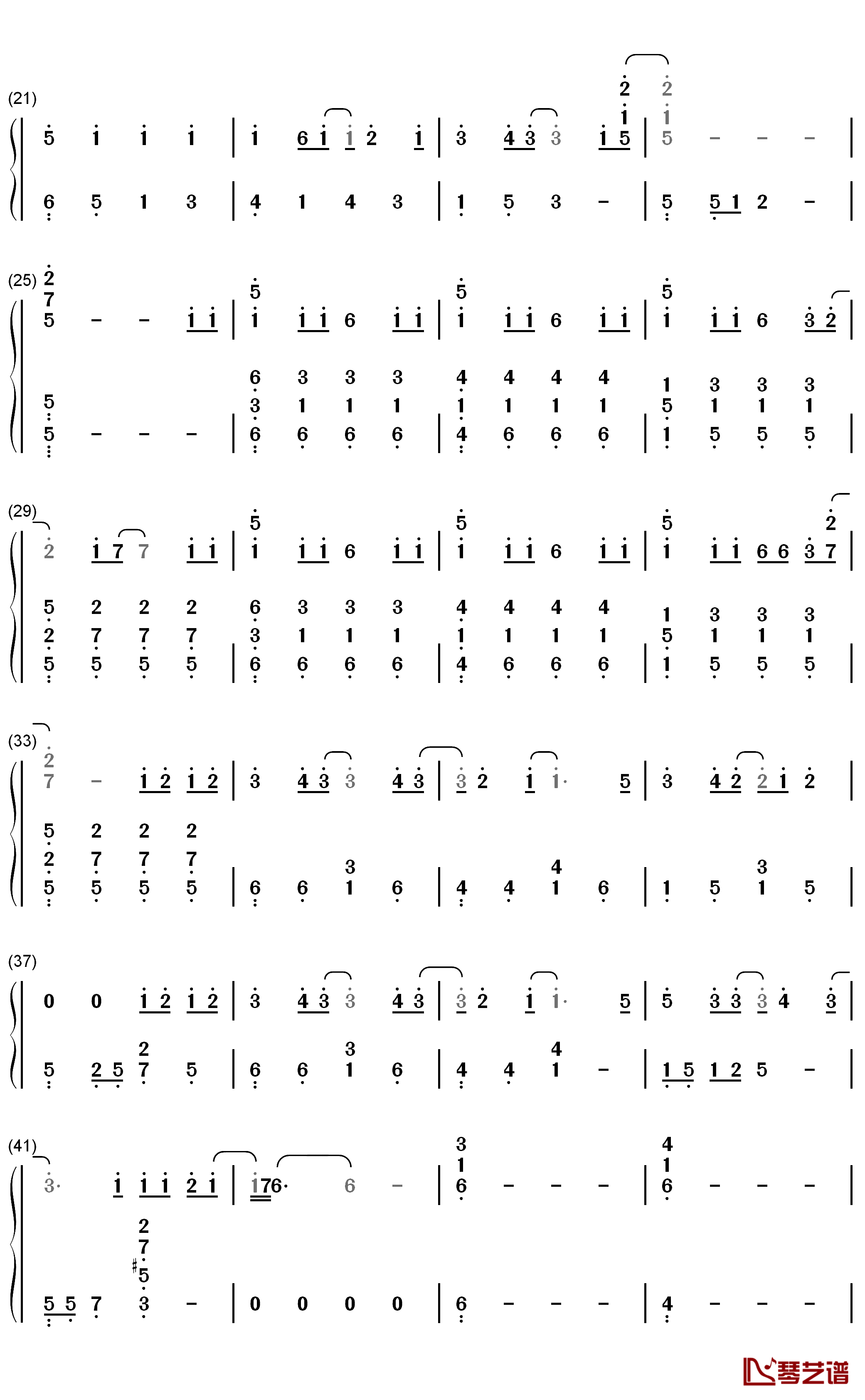 下坠falling简谱-Corki-在幽深不见底的岁月里5
