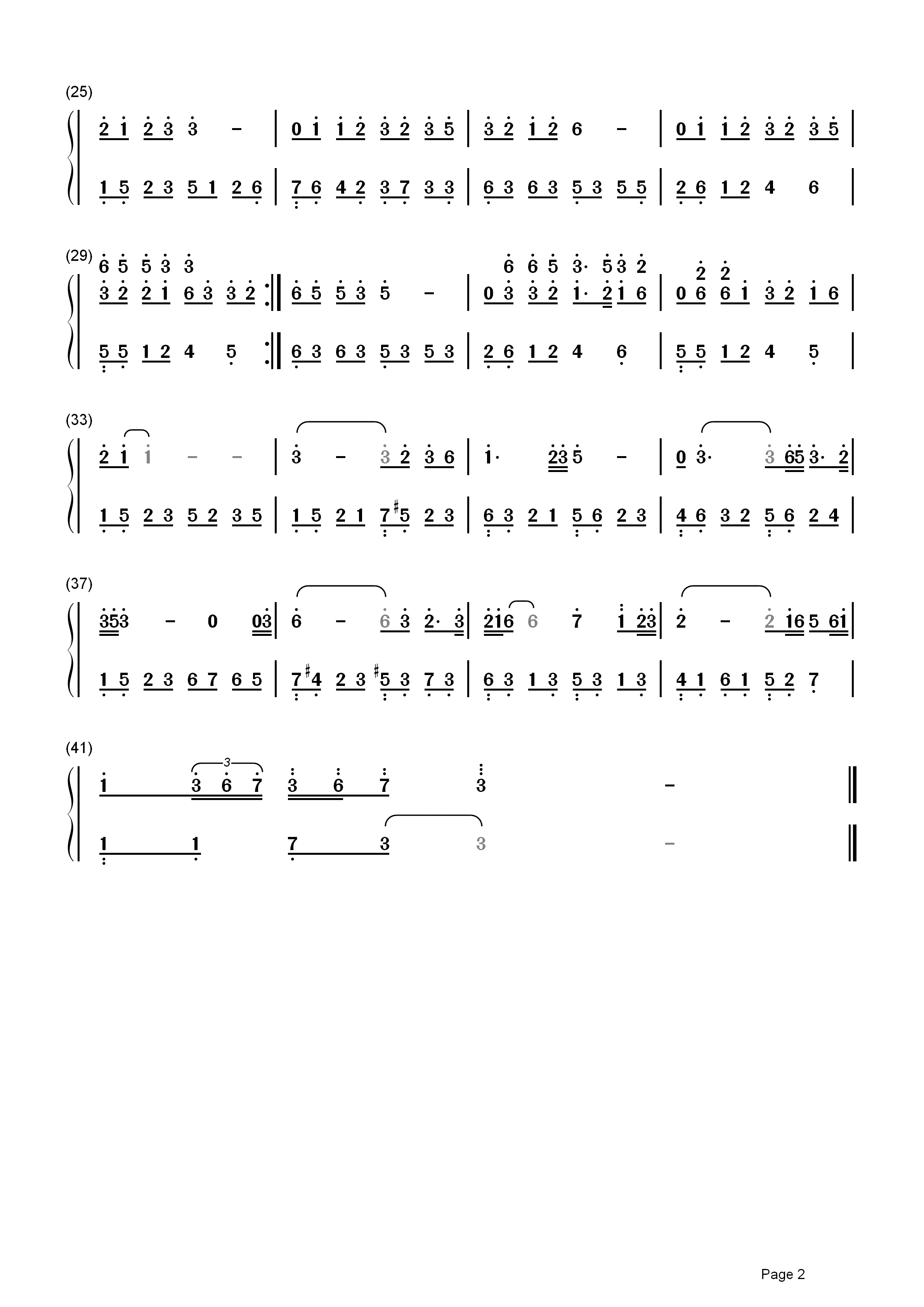 东风破简谱  周杰伦   流行歌曲里的古典诗词美3