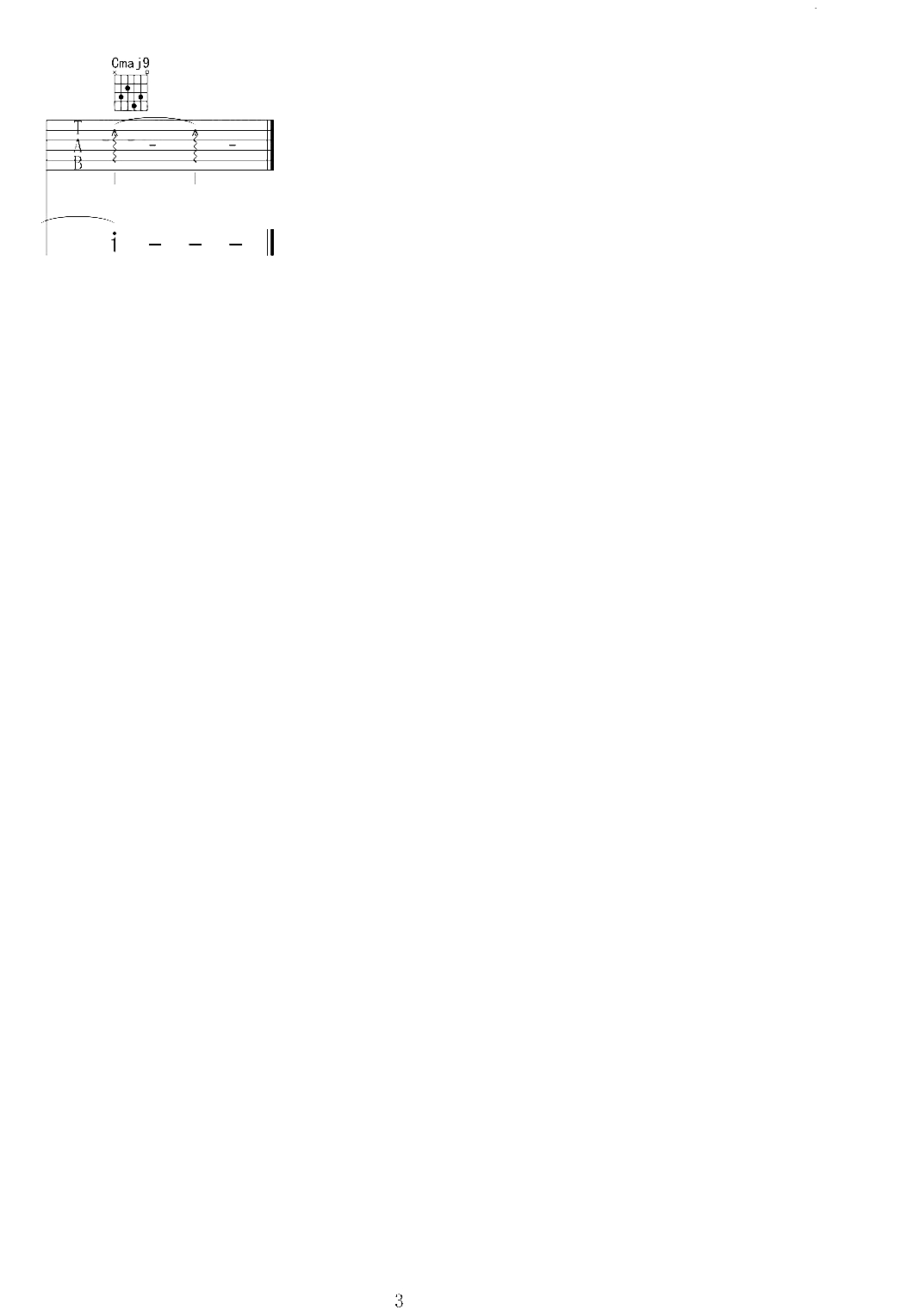 仅限于礼貌吉他谱 胡66 坦然接受这份仅限于礼貌的无可奈何3