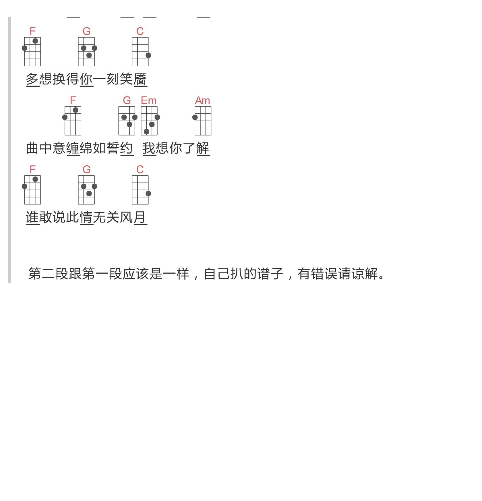 落吉他谱-艾辰-牵起数个芳菲的美丽与哀愁6