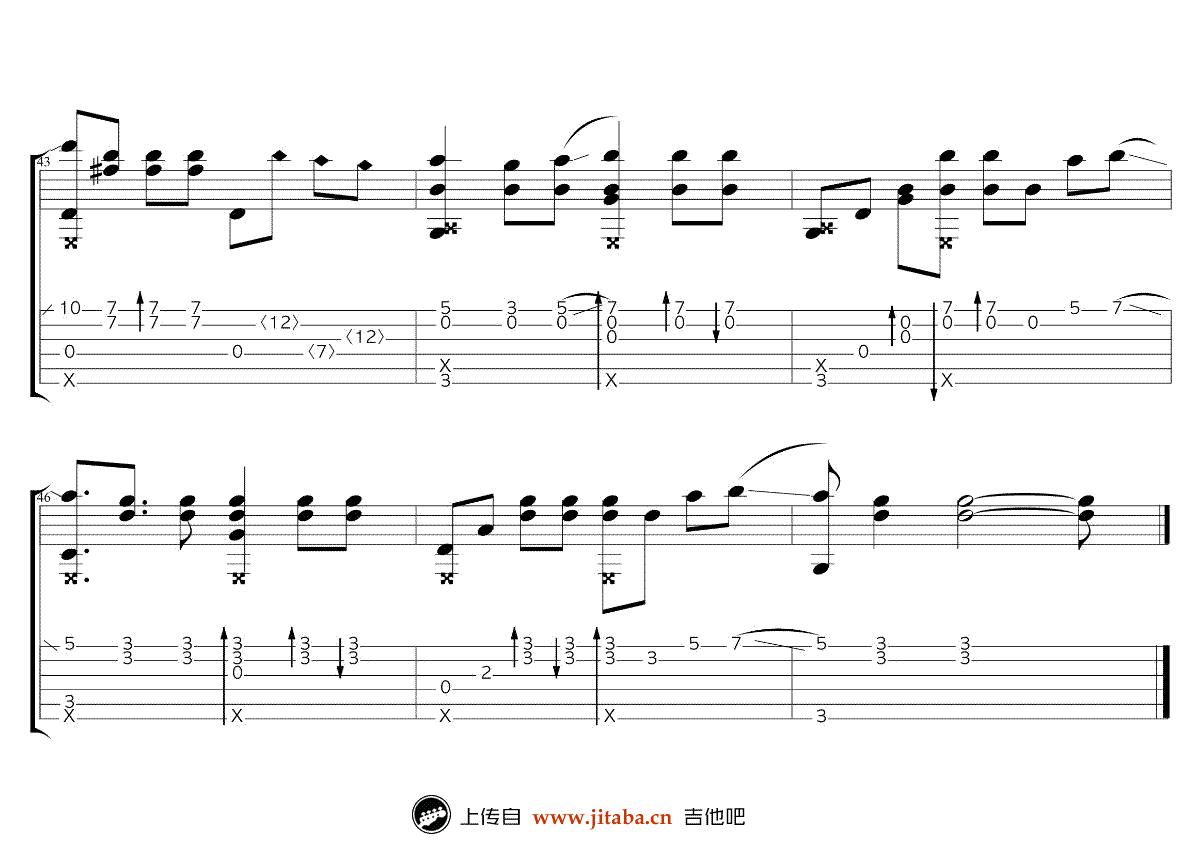 未闻花名指弹吉他谱-Eddie van der Meer-指弹独奏视频4