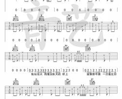 狗日的青春吉他谱-贰佰-G调弹唱谱高清版