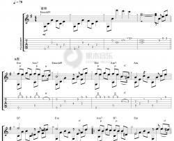 Speak softly love指弹谱 电影教父主题曲 吉他独奏