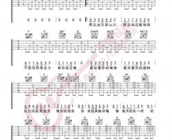 你笑起来真好看吉他谱_C调简单原版六线谱_李昕融