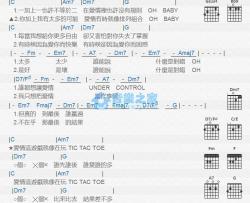 Tic Tac Toe吉他谱 C调版 徐洁儿
