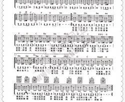 乌兰托娅《套马杆》吉他谱-Guitar Music Score