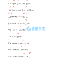 Lost In The Sea吉他谱 D调版 Leftover Cuties